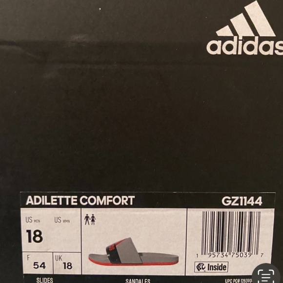 NEW Size 18 adidas men’s slides - Picture 3 of 6